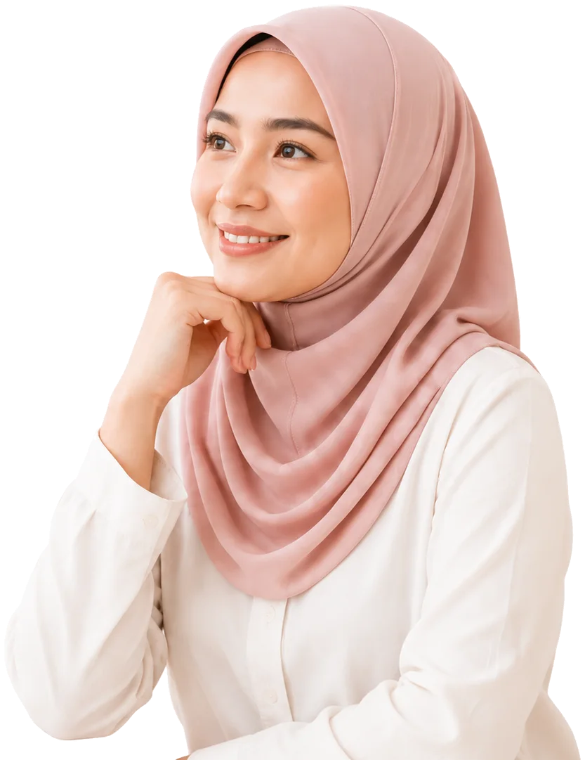 Wanita merancang keluarga dengan tenang